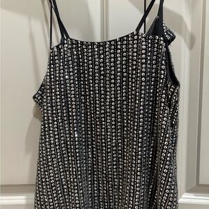 Parker Black and Silver Sequin Camisole